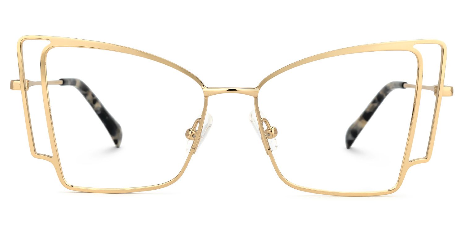 Tapacia Geometric Gold Glasses | ZEELOOL Canada0
