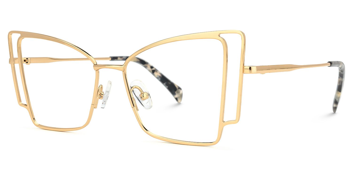 Tapacia Geometric Gold Glasses | ZEELOOL Canada1