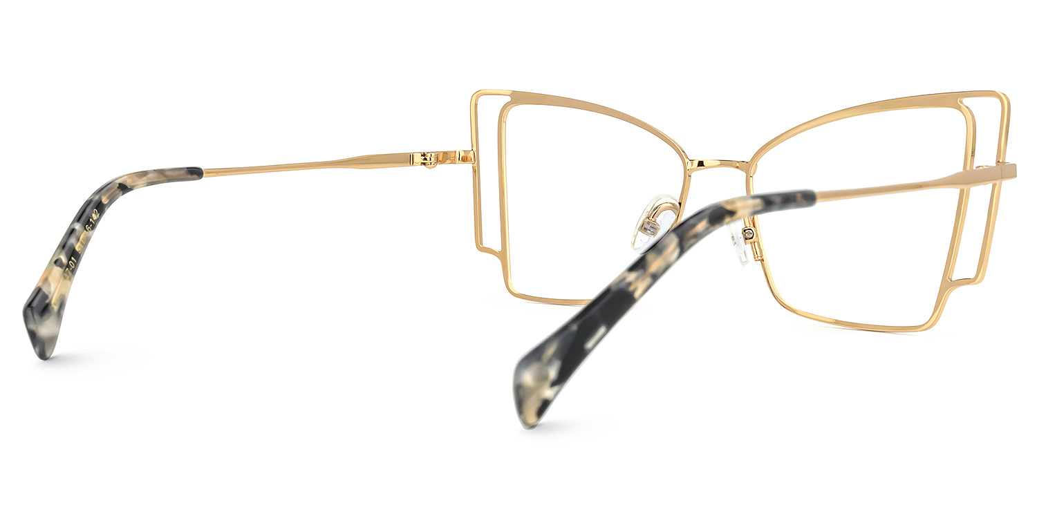 Tapacia Geometric Gold Glasses | ZEELOOL Canada3
