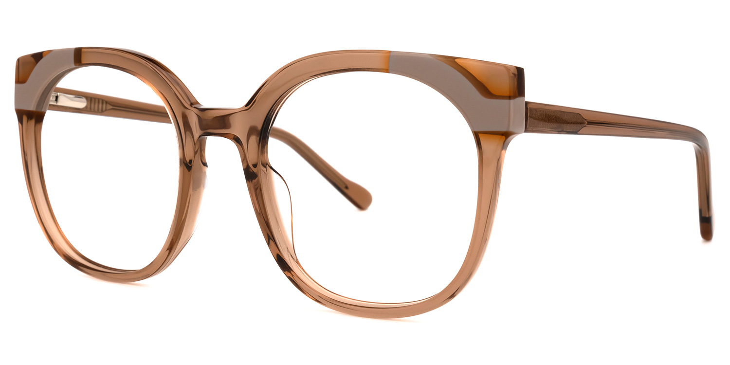 Nereida Round Brown Glasses1