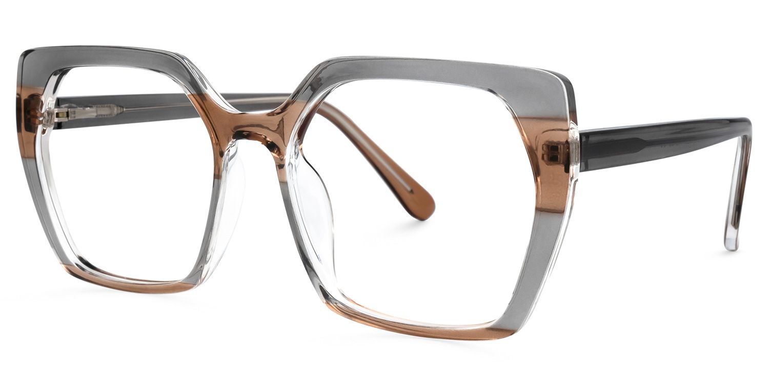 Diego Square Gray Glasses | ZEELOOL Canada1