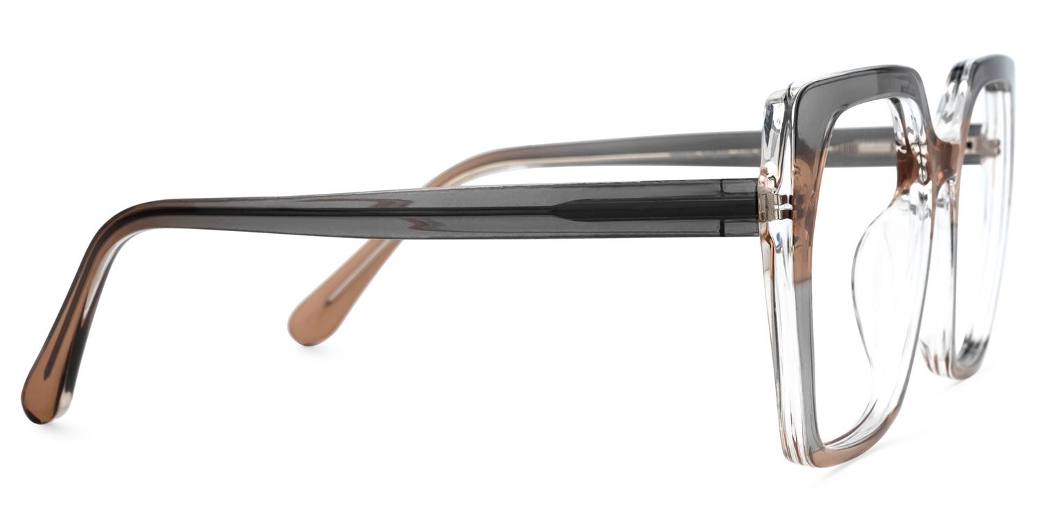 Diego Square Gray Glasses | ZEELOOL Canada2