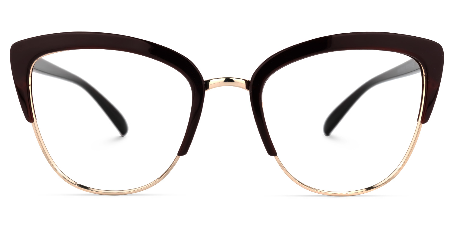 Randisha Cateye Burgundy Glasses0