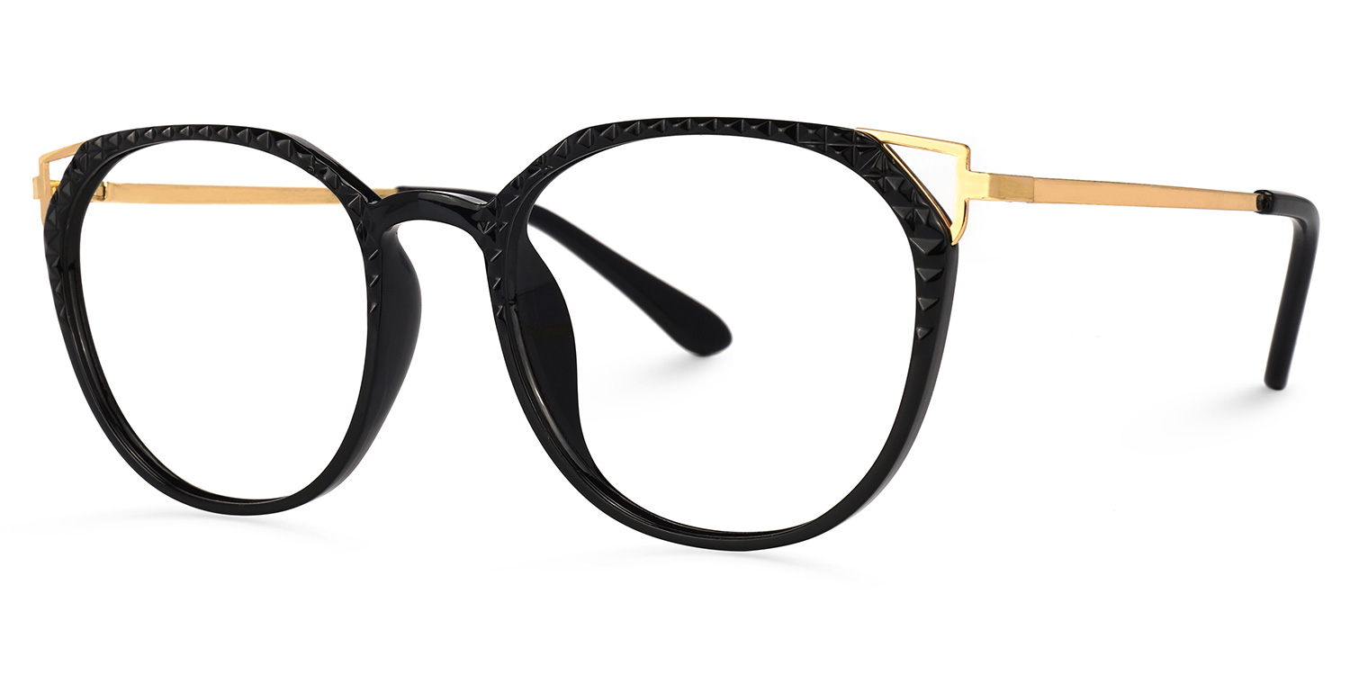 Tameya Cateye Black Glasses | ZEELOOL Canada1
