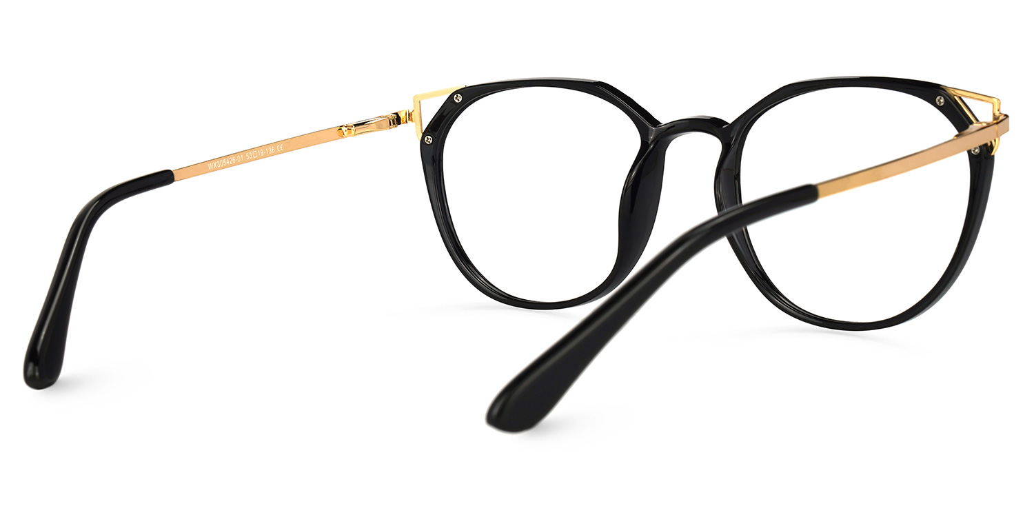 Tameya Cateye Black Glasses | ZEELOOL Canada3