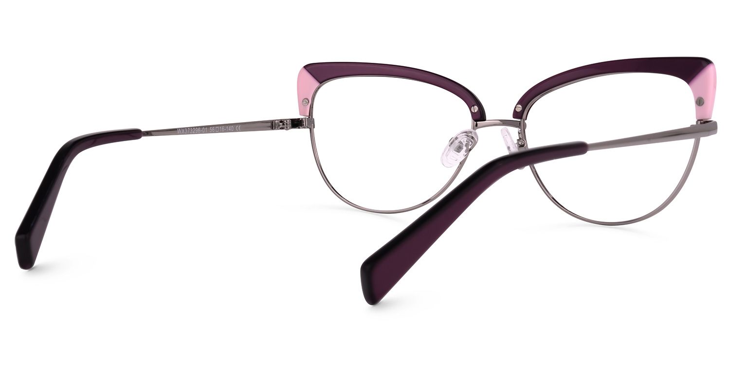 Myrdaliz Browline Dark-Red Glasses | ZEELOOL Canada3