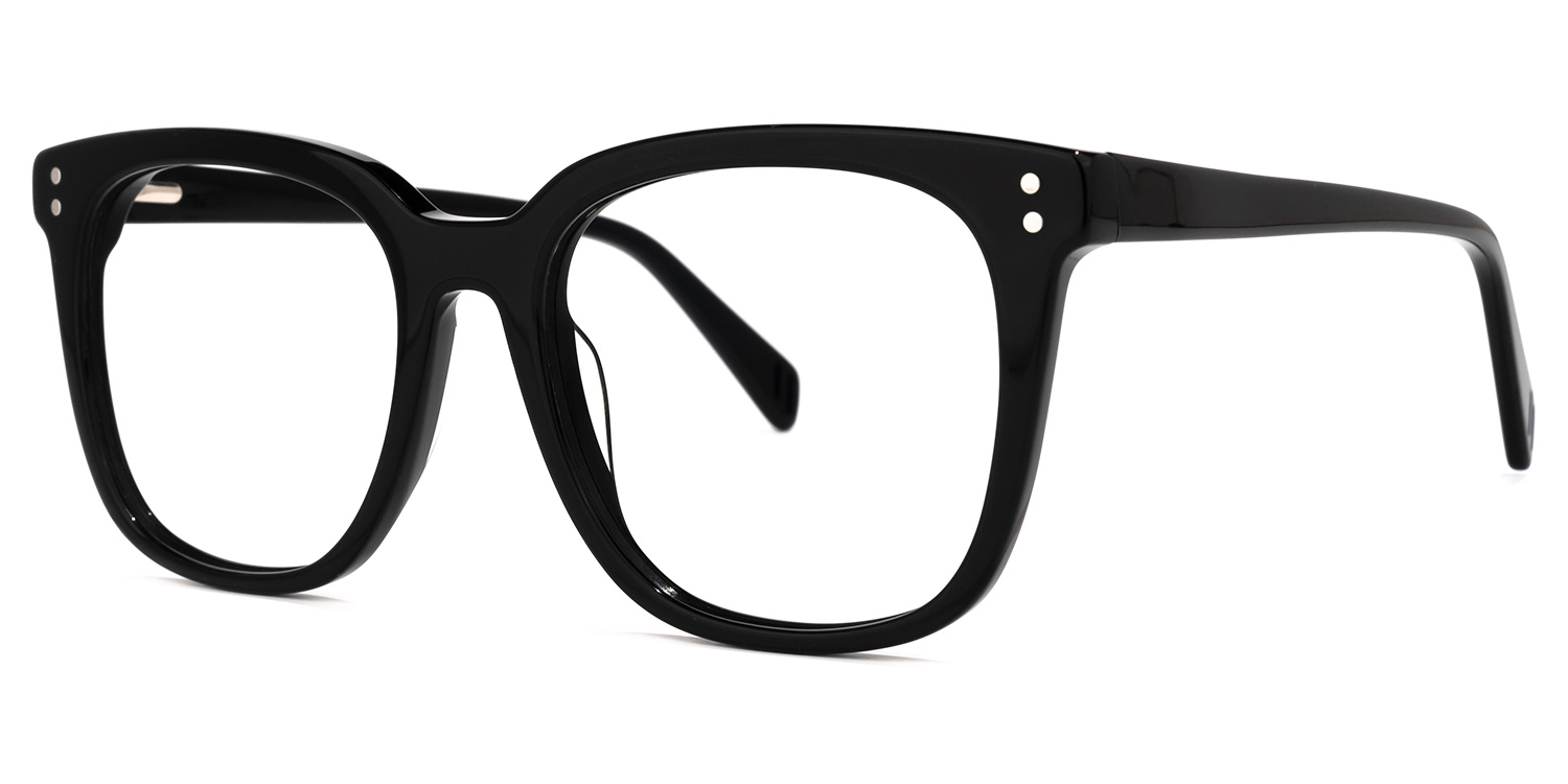 Lukretia Square Black Glasses | ZEELOOL Canada1