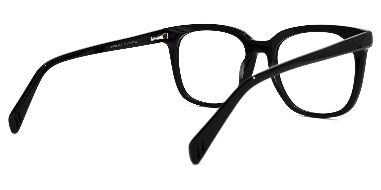 Lukretia Square Black Glasses3