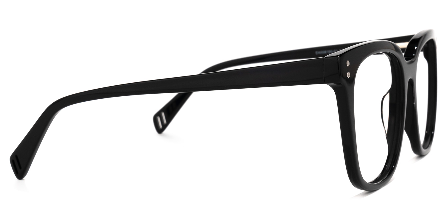 Lukretia Square Black Glasses | ZEELOOL Canada2