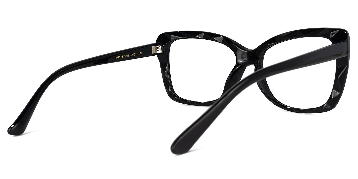 Wendell Black Cat Eye Frame Glasses | ZEELOOL Canada3