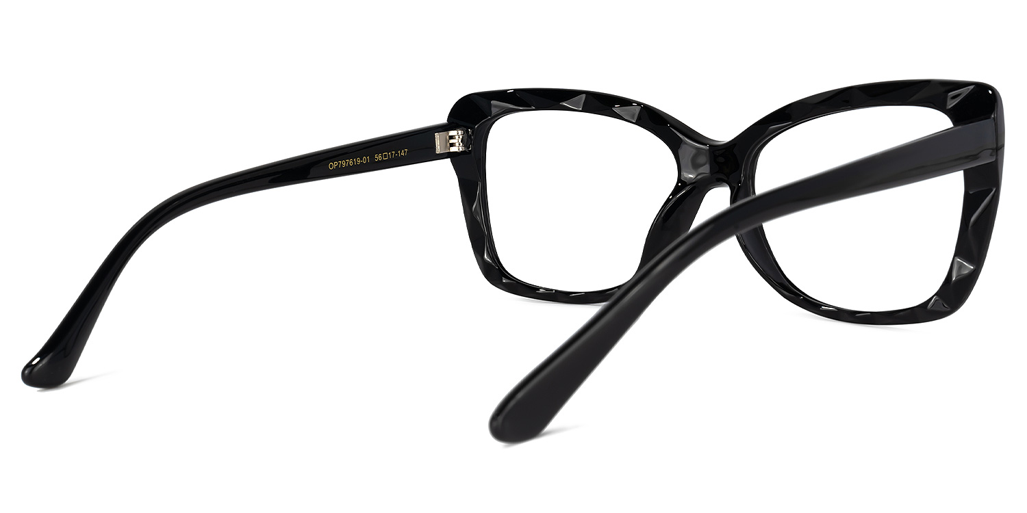 Wendell Black Cat Eye Frame Glasses | ZEELOOL Canada3