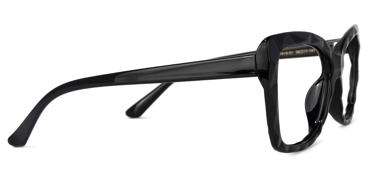 Wendell Black Cat Eye Frame Glasses | ZEELOOL Canada2