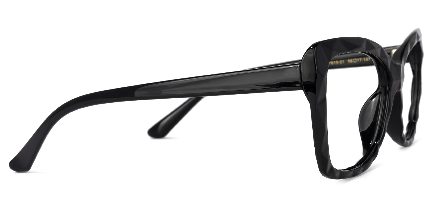 Wendell Black Cat Eye Frame Glasses | ZEELOOL Canada2