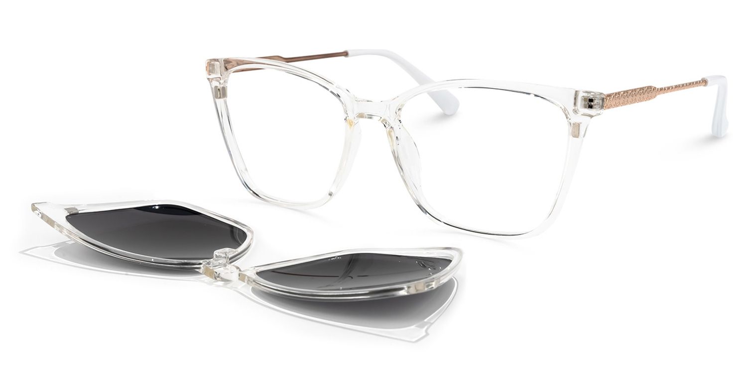 Curtina Clip-on Clear Glasses | ZEELOOL Canada2