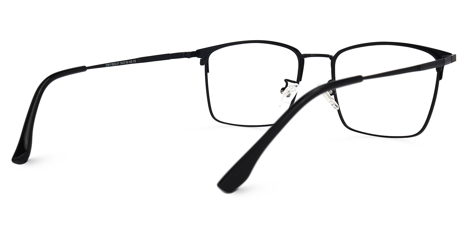 Jones Rectangle Black Glasses3