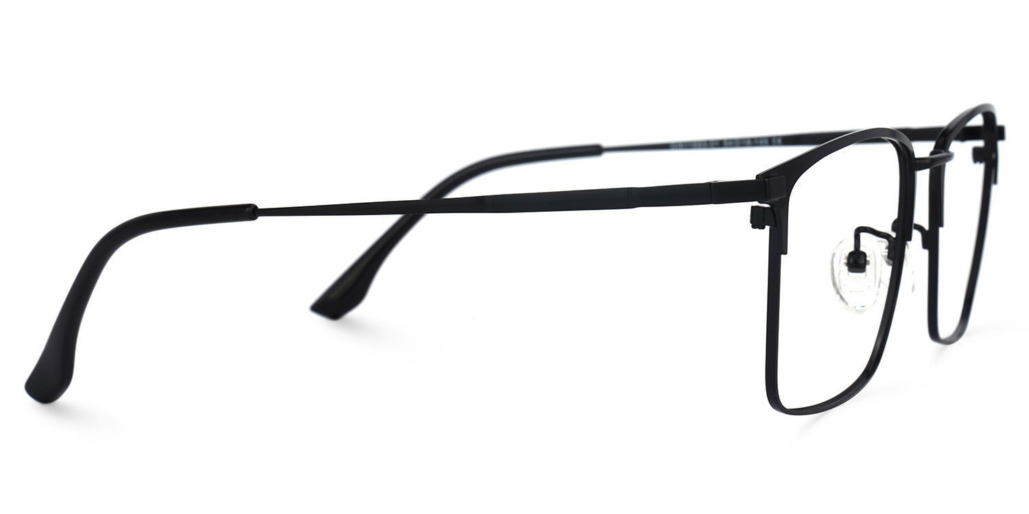 Jones Rectangle Black Glasses | ZEELOOL Canada2