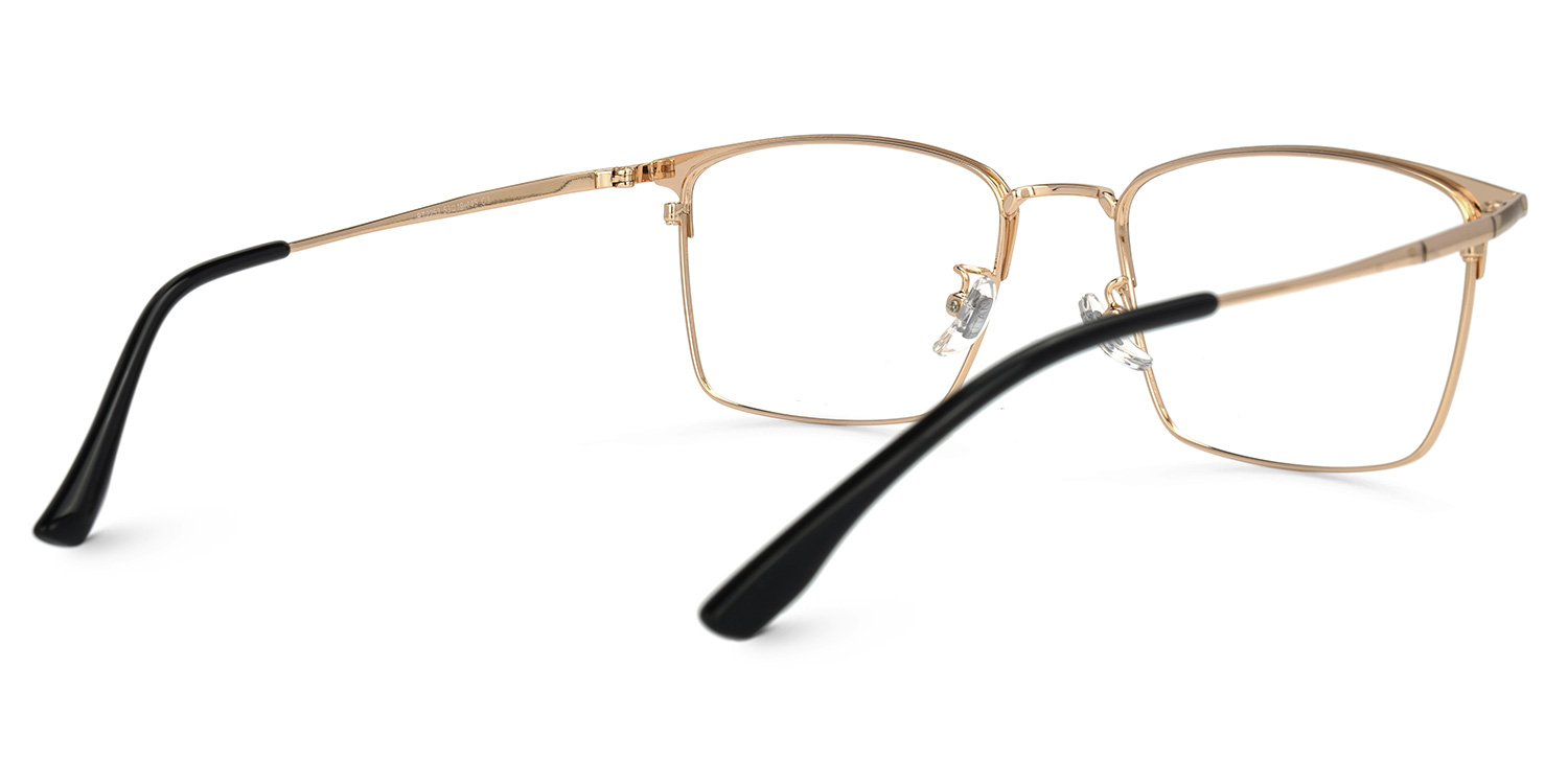 Jones Rectangle Rose-Gold Glasses | ZEELOOL Canada3