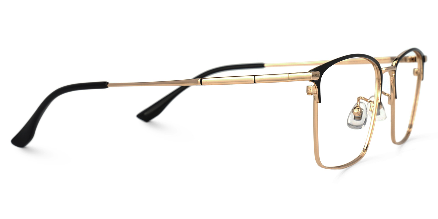 Jones Rectangle Rose-Gold Glasses | ZEELOOL Canada2