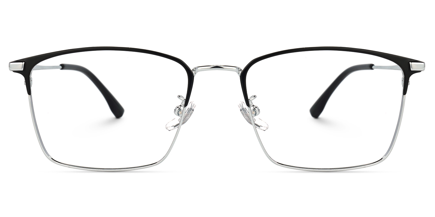 Jones Rectangle Silver Glasses | ZEELOOL Canada0