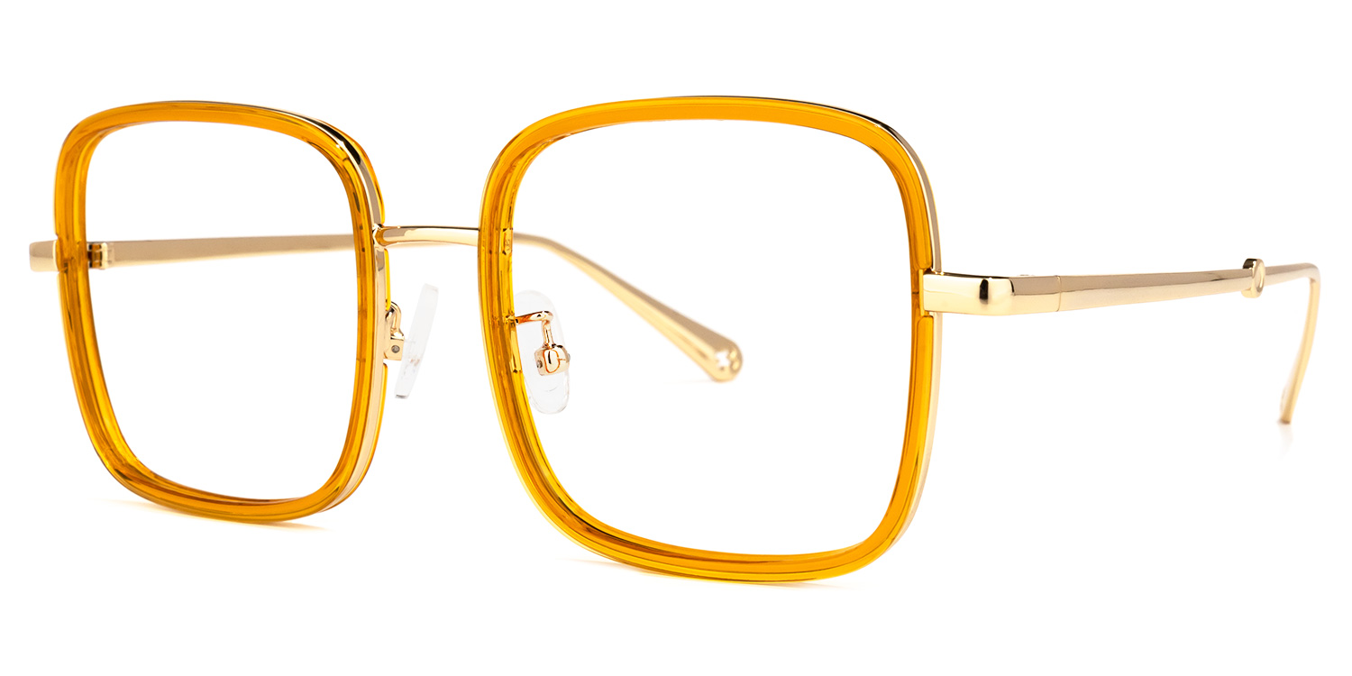 Ozzy Square Yellow Glasses | ZEELOOL Canada1