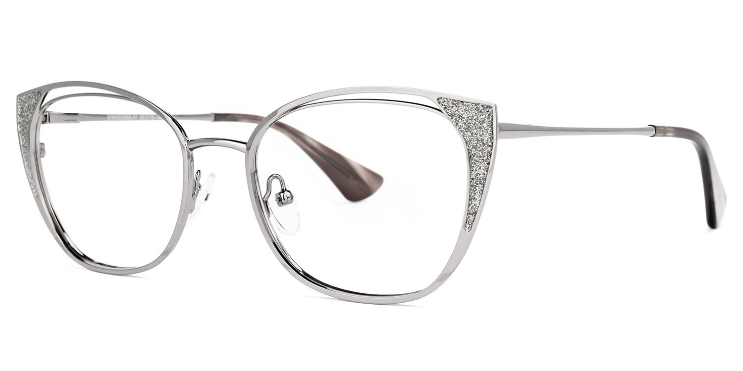 Maestre Cateye Silver Glasses | ZEELOOL Canada1