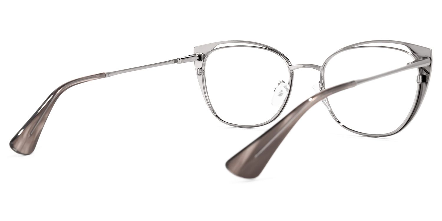 Maestre Cateye Silver Glasses | ZEELOOL Canada3