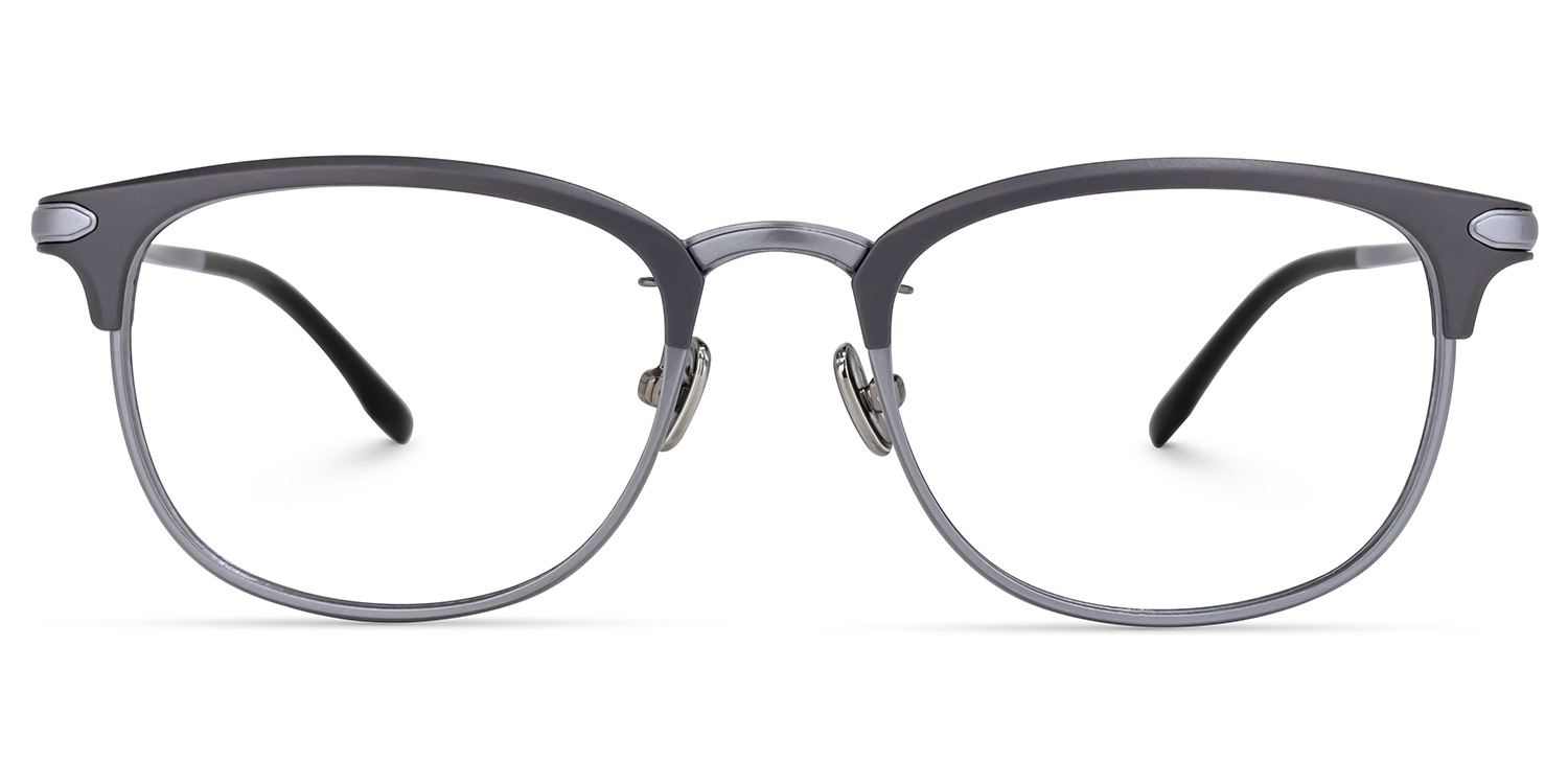 Moreno Browline Gray Glasses | ZEELOOL Canada0