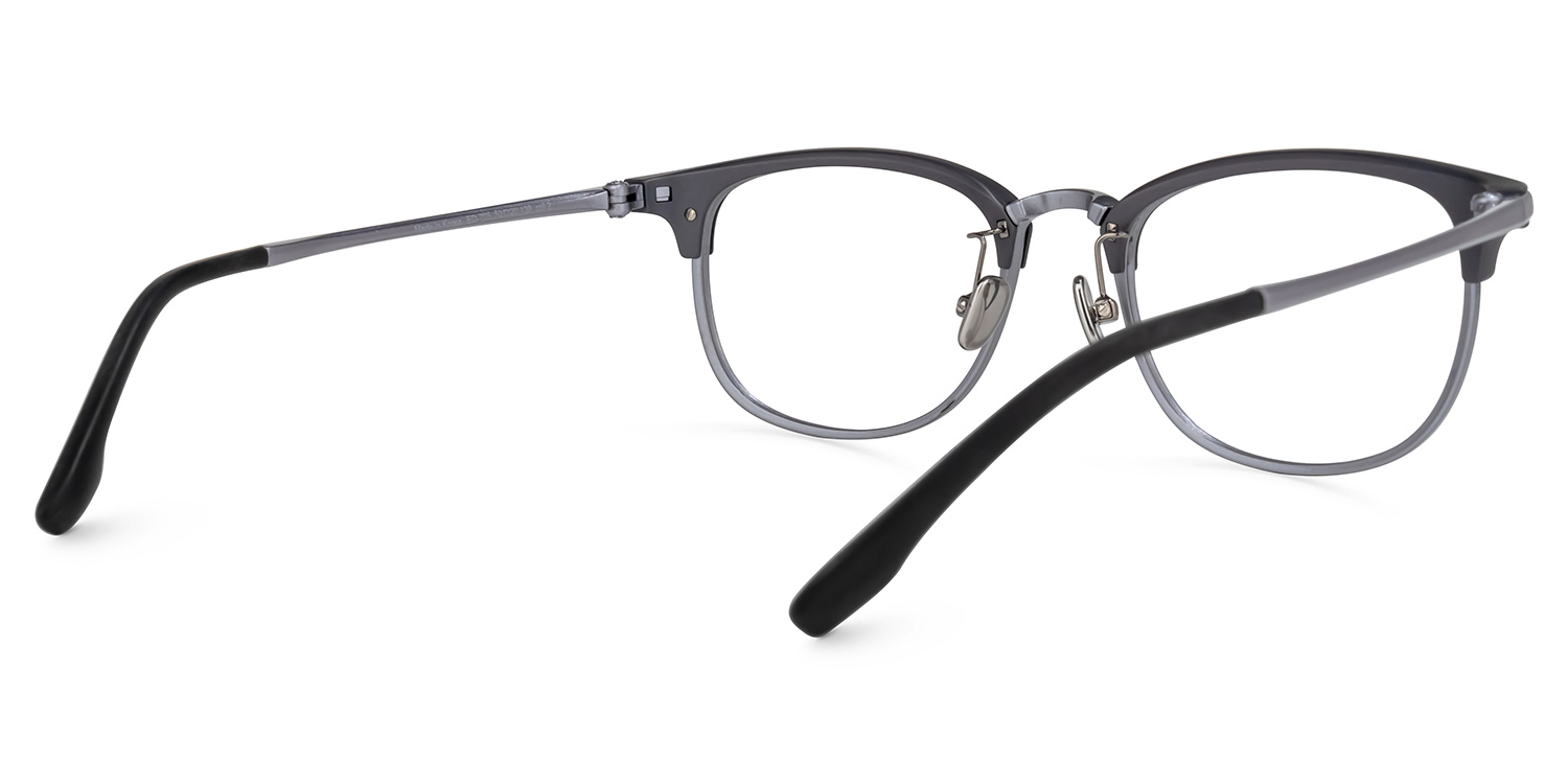 Moreno Browline Gray Glasses | ZEELOOL Canada3
