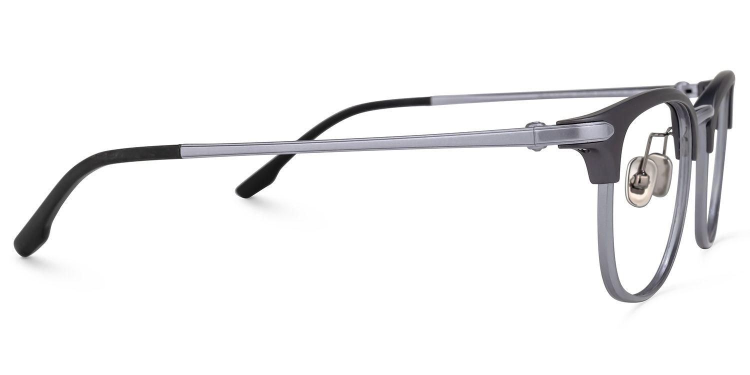 Moreno Browline Gray Glasses | ZEELOOL Canada2