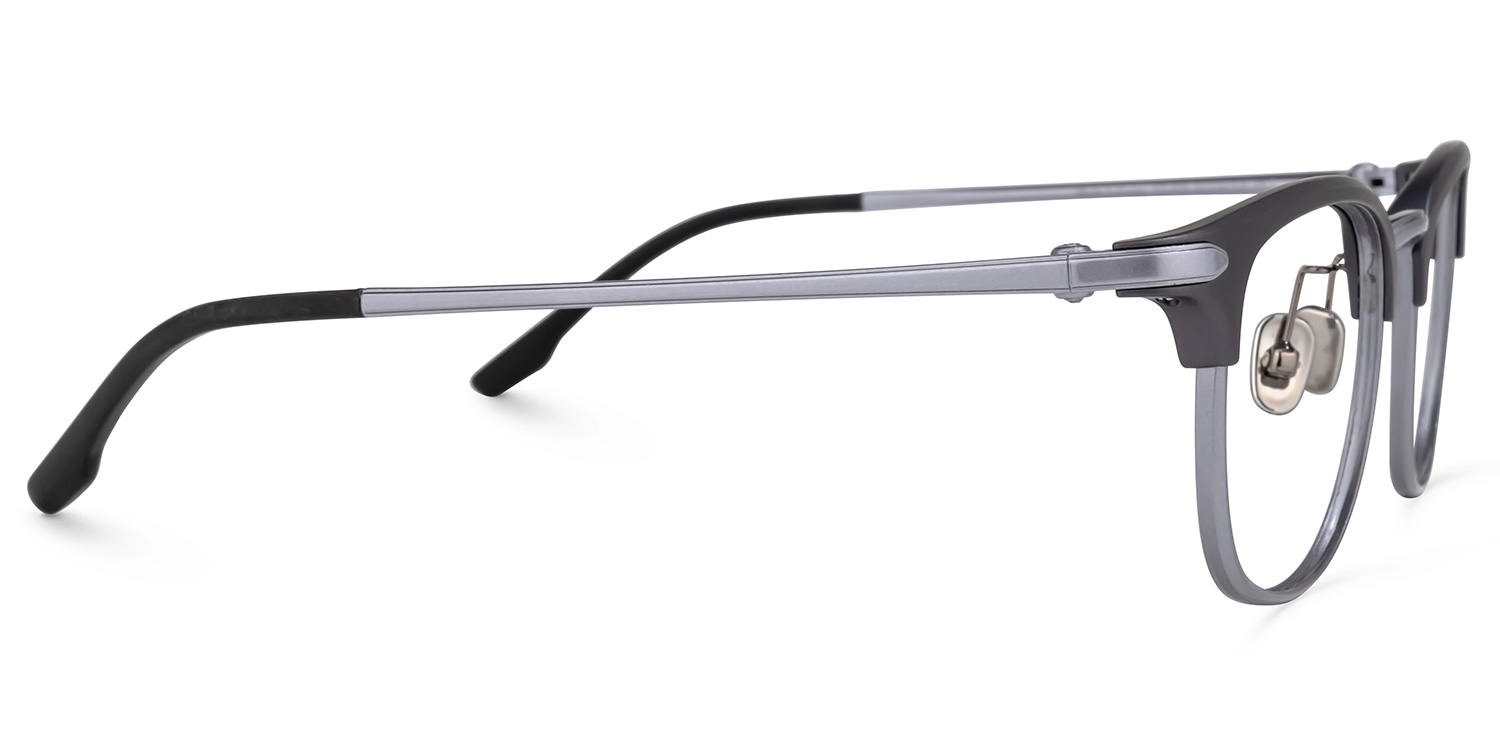Moreno Browline Gray Glasses2