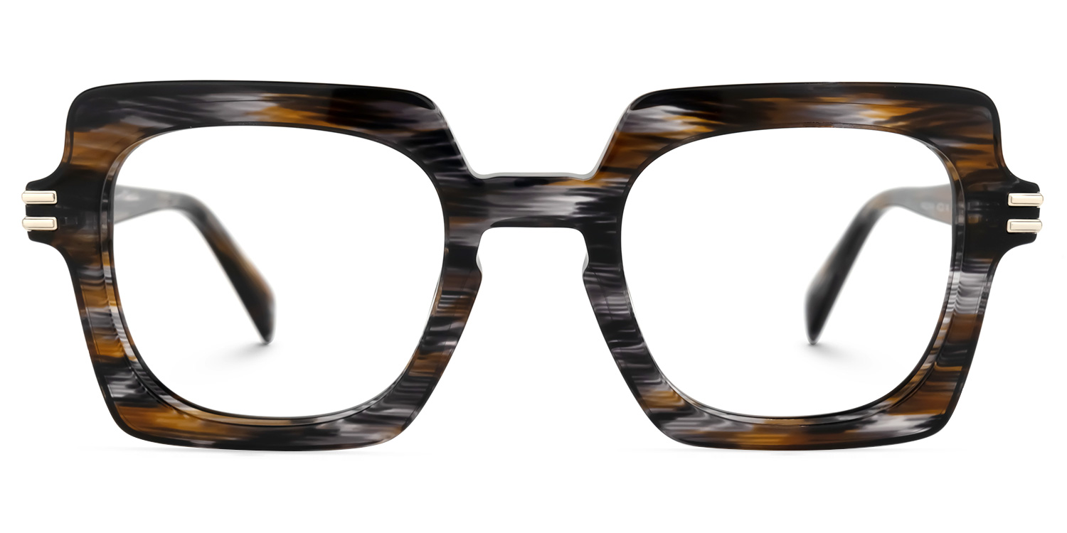 Nogueda Square Gray Glasses0