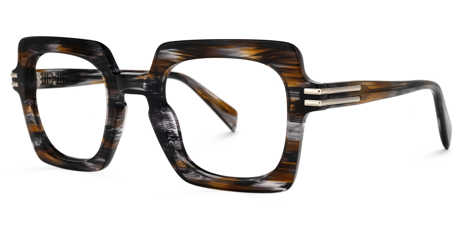 Nogueda Square Gray Glasses | ZEELOOL Canada1