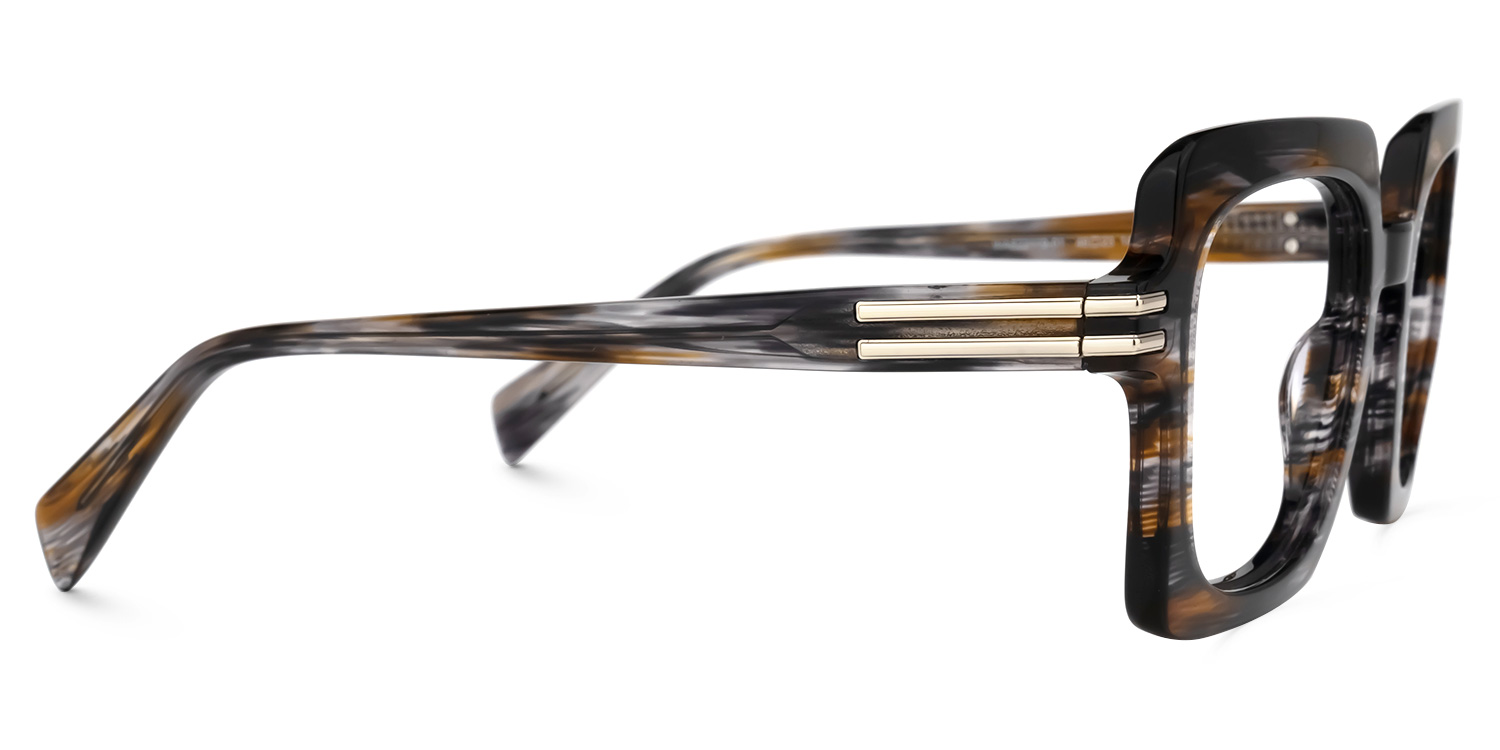 Nogueda Square Gray Glasses | ZEELOOL Canada2