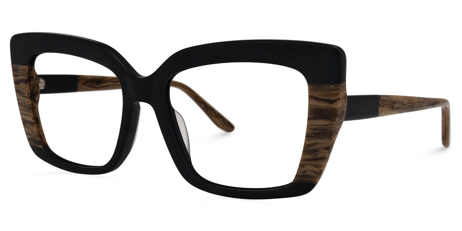 Orellana Square Black Glasses | ZEELOOL Canada1