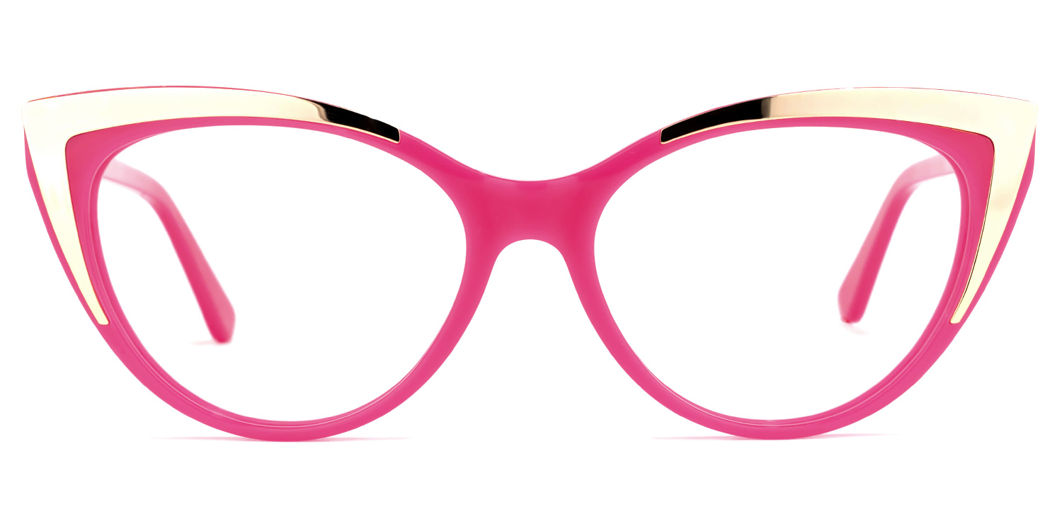 Stinson Cateye Bright-Pink Glasses0