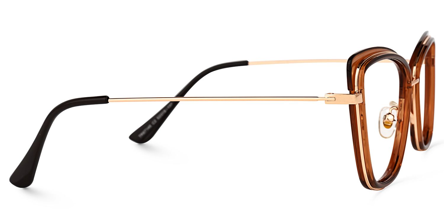 Neal Cateye Brown Glasses | ZEELOOL Canada2