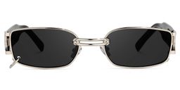 Juarez Oval Silver Sunglasses0