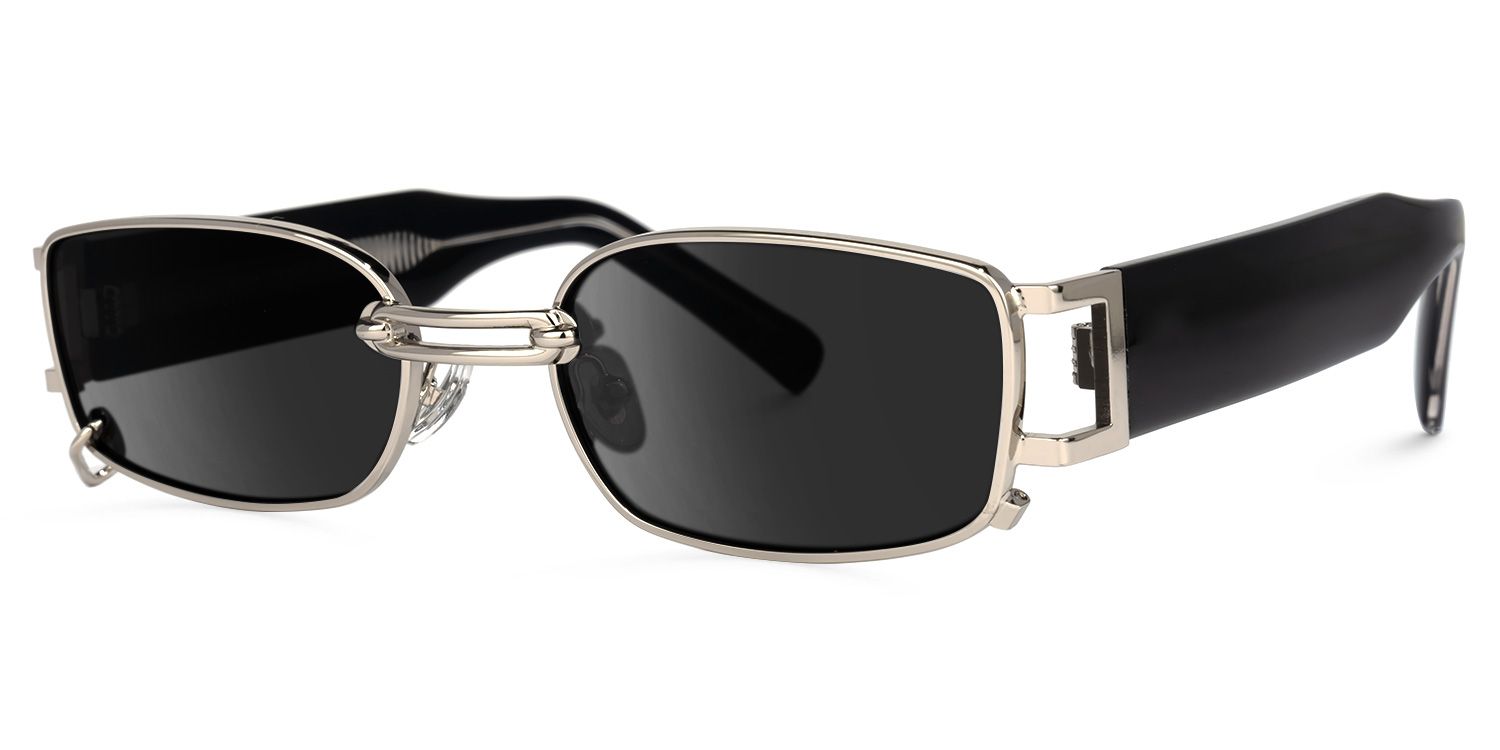Juarez Oval Silver Sunglasses | ZEELOOL Canada1