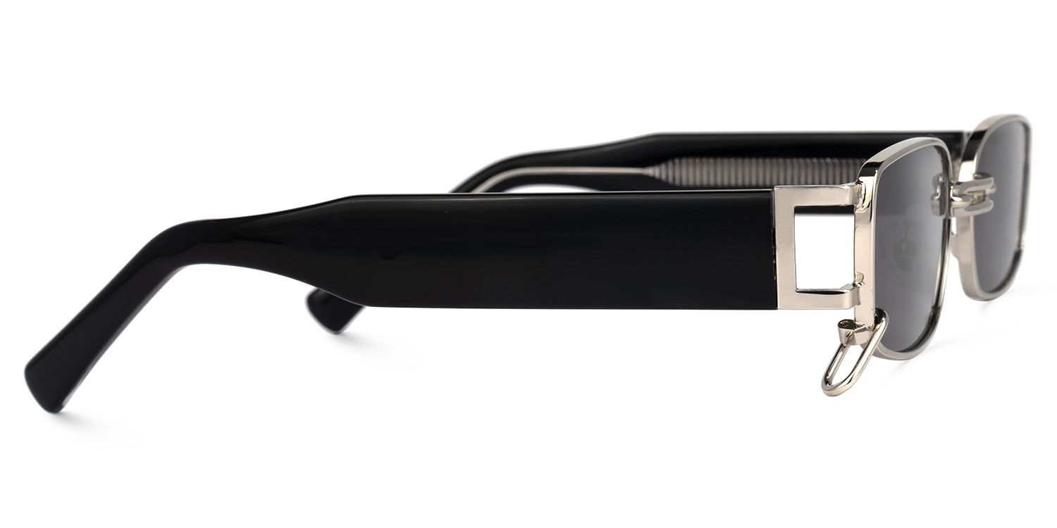 Juarez Oval Silver Sunglasses | ZEELOOL Canada2