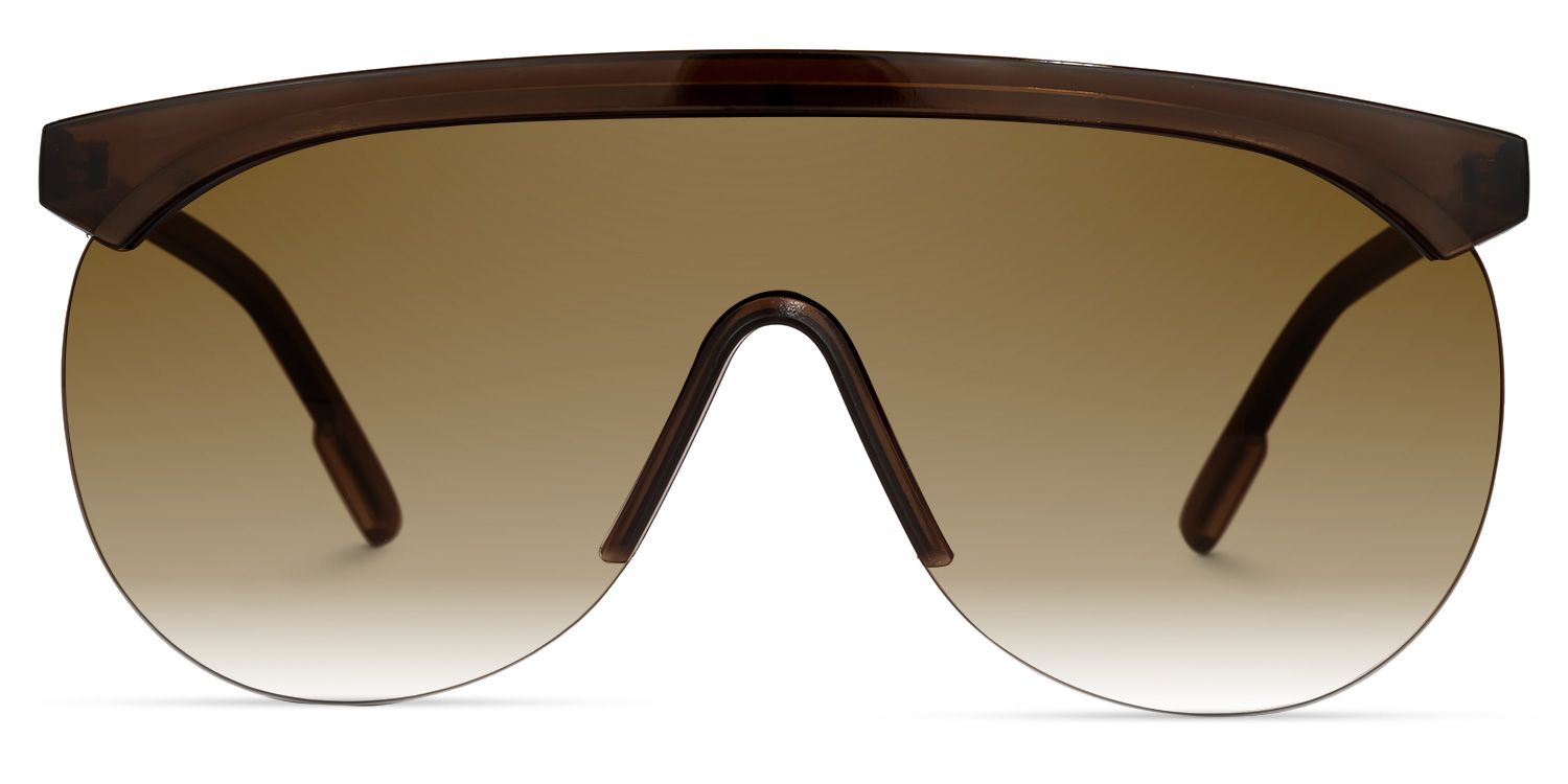 Olguimar Geometric Brown Sunglasses | ZEELOOL Canada0