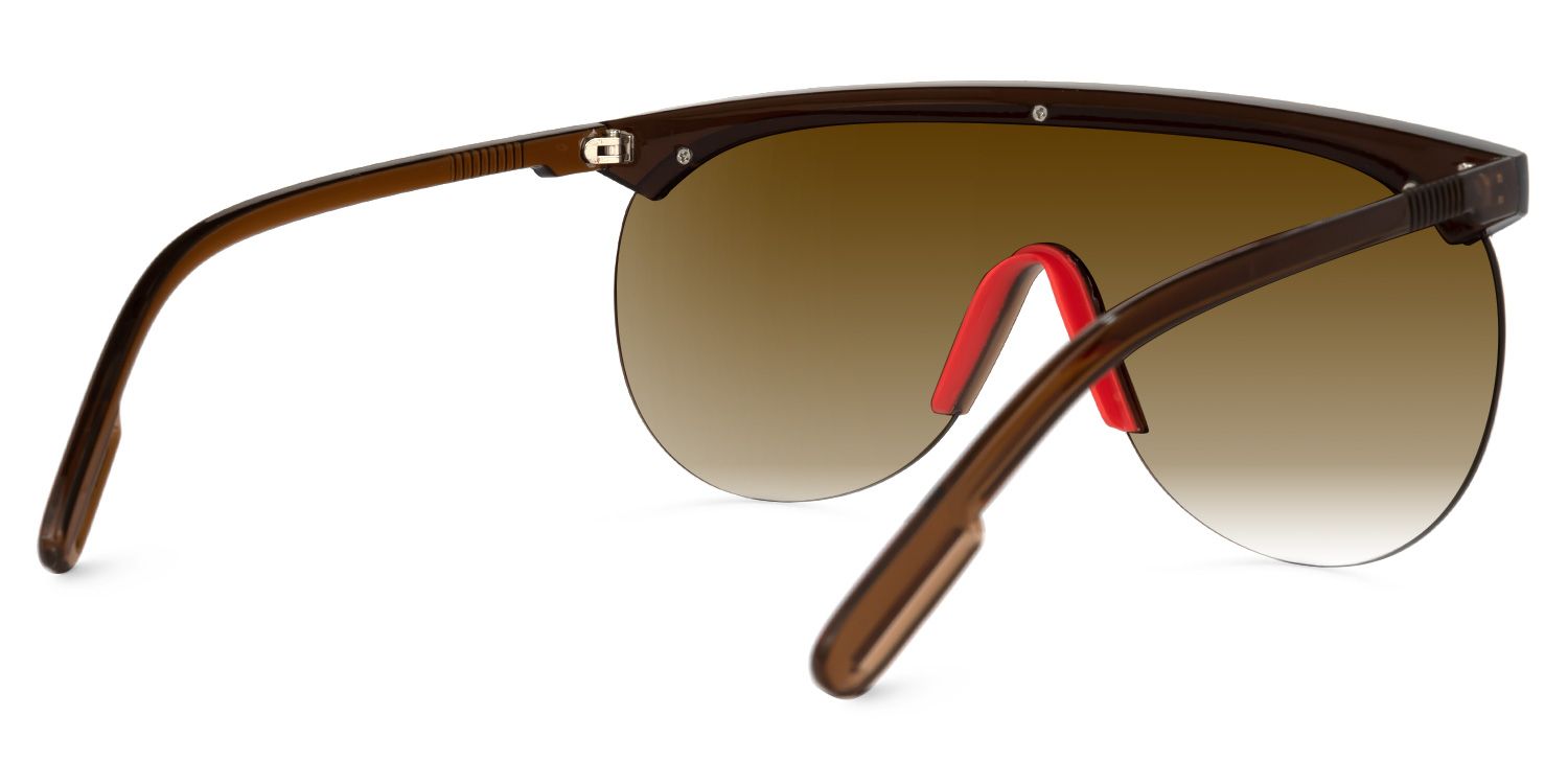 Olguimar Geometric Brown Sunglasses | ZEELOOL Canada3