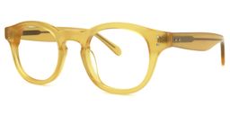 Blanca Round Yellow Glasses1