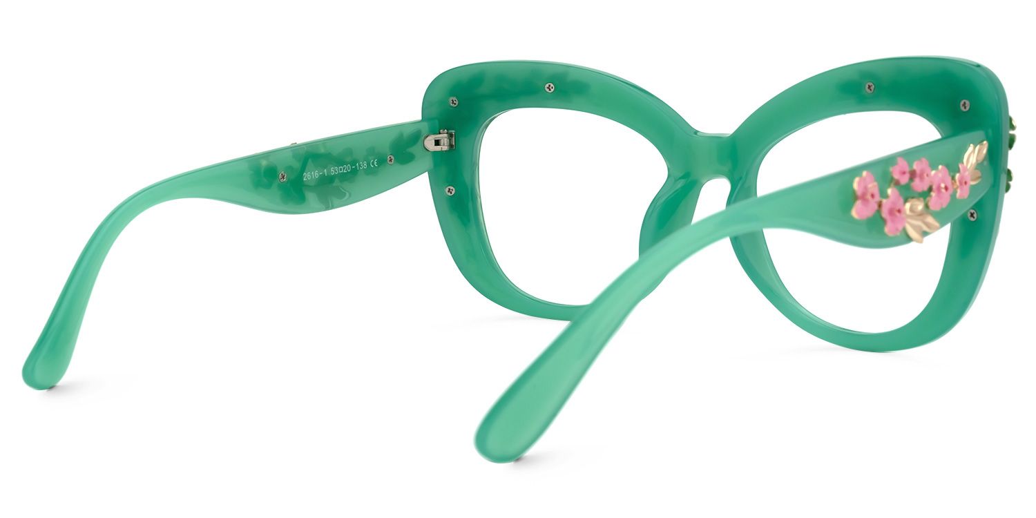 Verletta Cateye Green Glasses | ZEELOOL Canada3