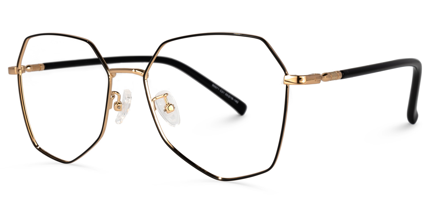 Bivins Geometric Black Glasses | ZEELOOL Canada1