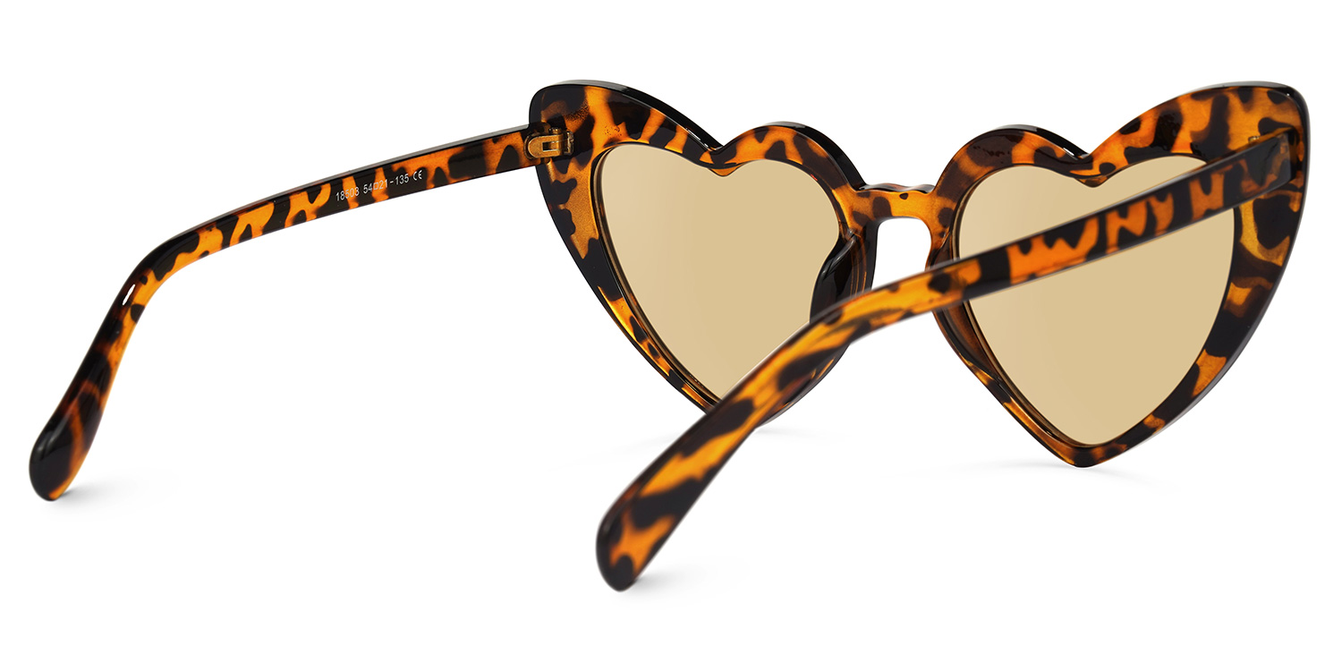 Monkina Heart Tortoise Sunglasses | ZEELOOL Canada3