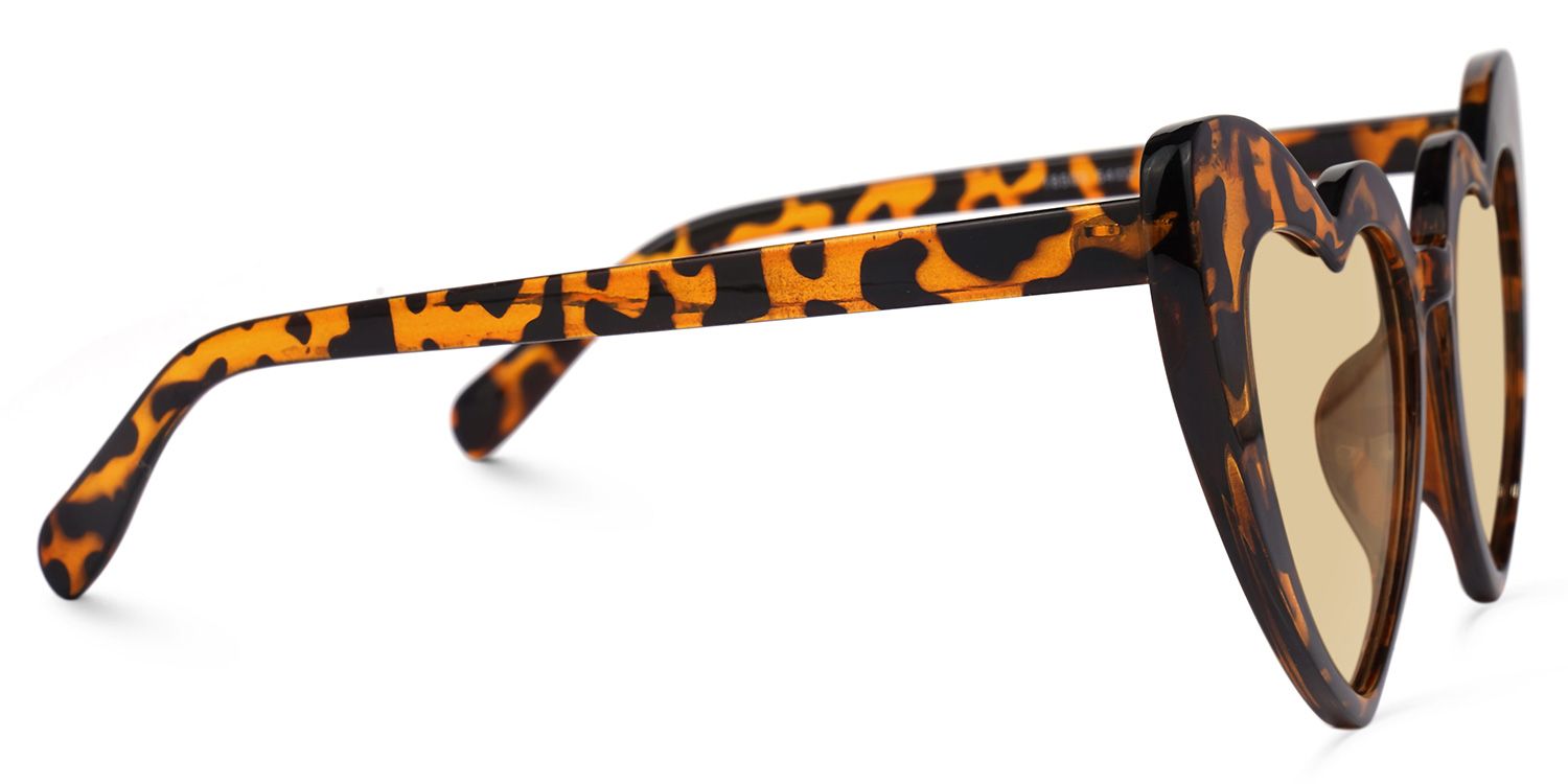 Monkina Heart Tortoise Sunglasses | ZEELOOL Canada2