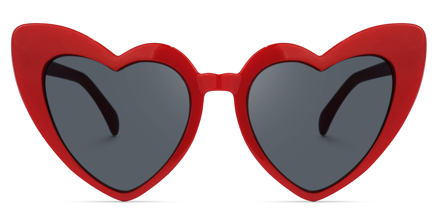 Monkina Heart Red Sunglasses0