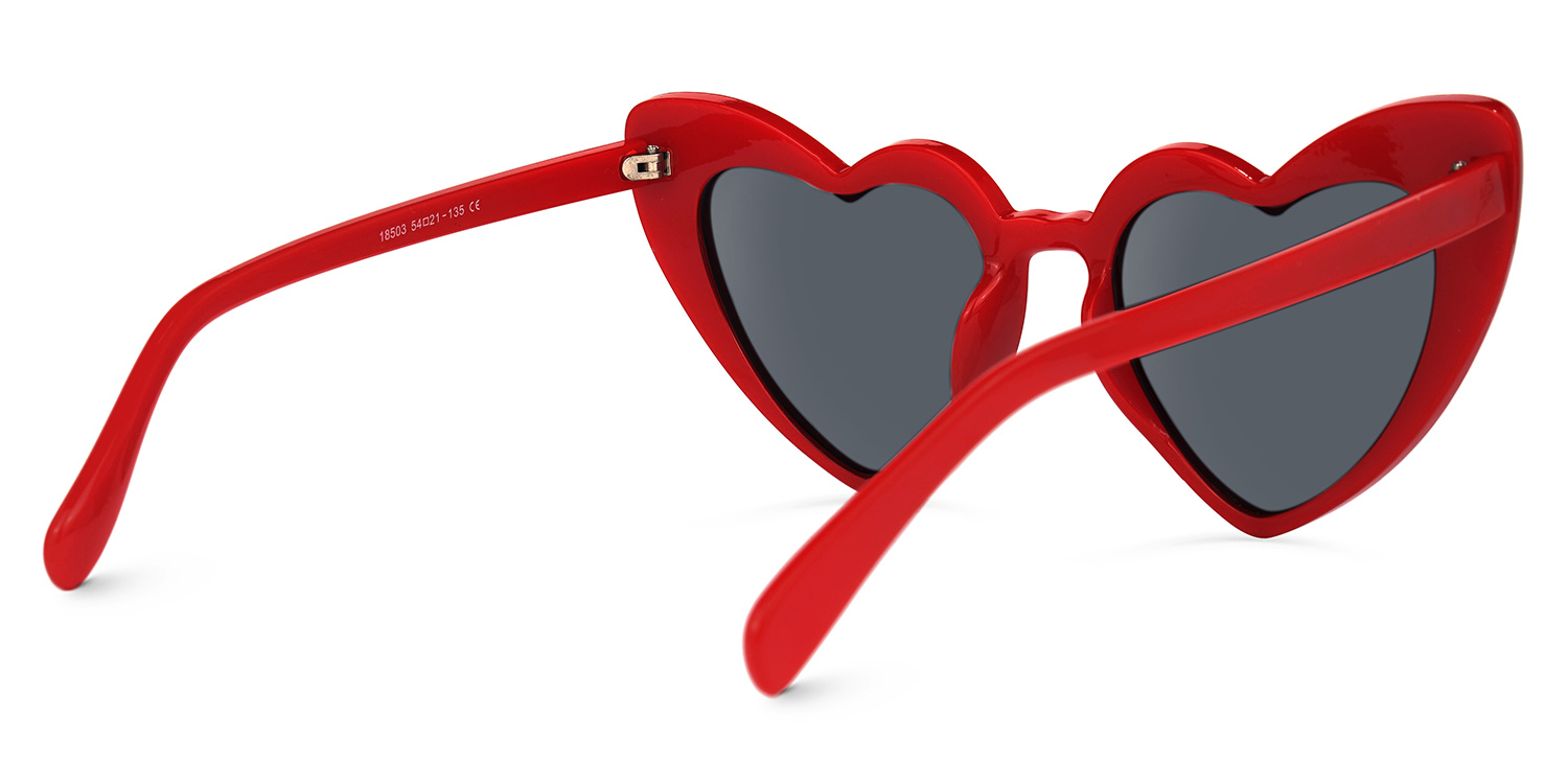 Monkina Heart Red Sunglasses3