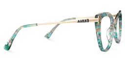 Kamara Cateye Green-Floral Glasses2