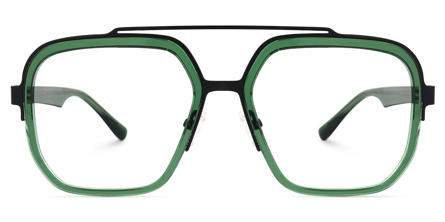 Ace Aviator Green Frame Glasses for Men | ZEELOOL Canada0